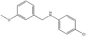 4-chloro-N-[(3-methoxyphenyl)methyl]aniline Struktur