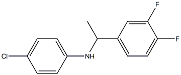 4-chloro-N-[1-(3,4-difluorophenyl)ethyl]aniline Struktur