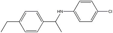 4-chloro-N-[1-(4-ethylphenyl)ethyl]aniline Struktur