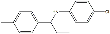 4-chloro-N-[1-(4-methylphenyl)propyl]aniline Struktur