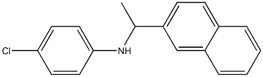 4-chloro-N-[1-(naphthalen-2-yl)ethyl]aniline Struktur