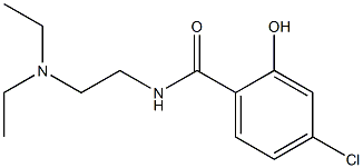 4-chloro-N-[2-(diethylamino)ethyl]-2-hydroxybenzamide Struktur