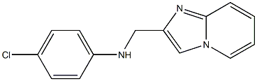 4-chloro-N-{imidazo[1,2-a]pyridin-2-ylmethyl}aniline Struktur