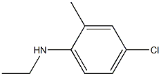 4-chloro-N-ethyl-2-methylaniline Struktur