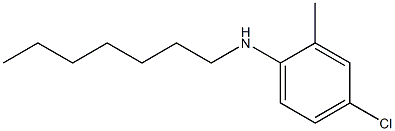 4-chloro-N-heptyl-2-methylaniline Struktur