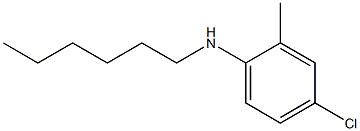 4-chloro-N-hexyl-2-methylaniline Struktur