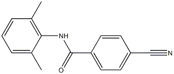 4-cyano-N-(2,6-dimethylphenyl)benzamide Struktur