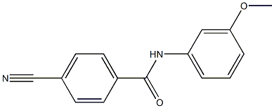 4-cyano-N-(3-methoxyphenyl)benzamide Struktur