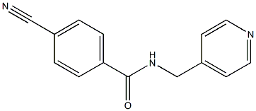 4-cyano-N-(pyridin-4-ylmethyl)benzamide Struktur