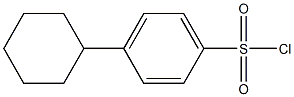 4-cyclohexylbenzene-1-sulfonyl chloride Struktur