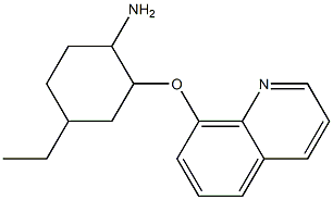 4-ethyl-2-(quinolin-8-yloxy)cyclohexan-1-amine Struktur