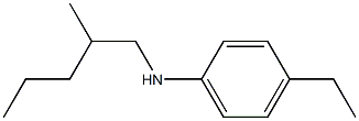 4-ethyl-N-(2-methylpentyl)aniline Struktur