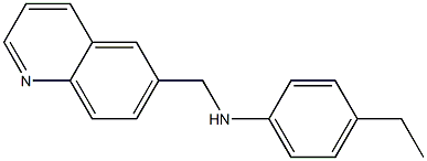 4-ethyl-N-(quinolin-6-ylmethyl)aniline Struktur