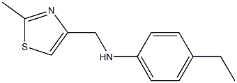 4-ethyl-N-[(2-methyl-1,3-thiazol-4-yl)methyl]aniline Struktur