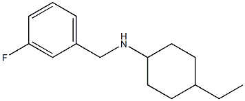 4-ethyl-N-[(3-fluorophenyl)methyl]cyclohexan-1-amine Struktur