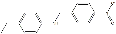 4-ethyl-N-[(4-nitrophenyl)methyl]aniline Struktur