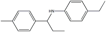 4-ethyl-N-[1-(4-methylphenyl)propyl]aniline Struktur