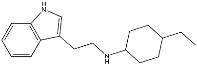 4-ethyl-N-[2-(1H-indol-3-yl)ethyl]cyclohexan-1-amine Struktur