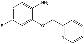 4-fluoro-2-(pyridin-2-ylmethoxy)aniline Struktur