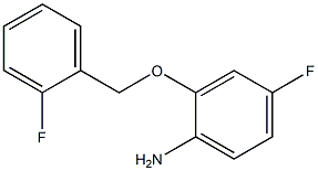 4-fluoro-2-[(2-fluorophenyl)methoxy]aniline Struktur