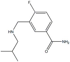 4-fluoro-3-{[(2-methylpropyl)amino]methyl}benzamide Struktur