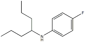 4-fluoro-N-(heptan-4-yl)aniline Struktur