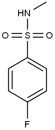 4-fluoro-N-methylbenzene-1-sulfonamide Struktur