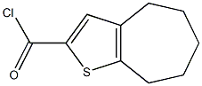 4H,5H,6H,7H,8H-cyclohepta[b]thiophene-2-carbonyl chloride Struktur