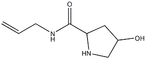 4-hydroxy-N-(prop-2-en-1-yl)pyrrolidine-2-carboxamide Struktur