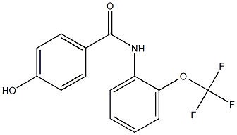 4-hydroxy-N-[2-(trifluoromethoxy)phenyl]benzamide Struktur