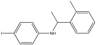 4-iodo-N-[1-(2-methylphenyl)ethyl]aniline Struktur