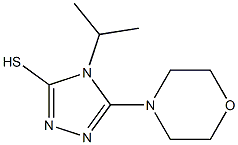 4-isopropyl-5-morpholin-4-yl-4H-1,2,4-triazole-3-thiol Struktur