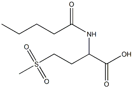 4-methanesulfonyl-2-pentanamidobutanoic acid Struktur