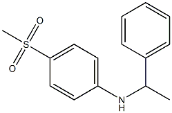 4-methanesulfonyl-N-(1-phenylethyl)aniline Struktur