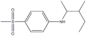 4-methanesulfonyl-N-(3-methylpentan-2-yl)aniline Struktur