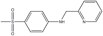 4-methanesulfonyl-N-(pyridin-2-ylmethyl)aniline Struktur