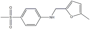 4-methanesulfonyl-N-[(5-methylfuran-2-yl)methyl]aniline Struktur