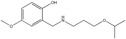 4-methoxy-2-({[3-(propan-2-yloxy)propyl]amino}methyl)phenol Struktur