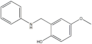 4-methoxy-2-[(phenylamino)methyl]phenol Struktur