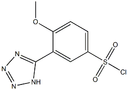 4-methoxy-3-(1H-tetrazol-5-yl)benzenesulfonyl chloride Struktur