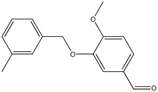 4-methoxy-3-[(3-methylphenyl)methoxy]benzaldehyde Struktur