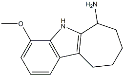 4-methoxy-5H,6H,7H,8H,9H,10H-cyclohepta[b]indol-6-amine Struktur