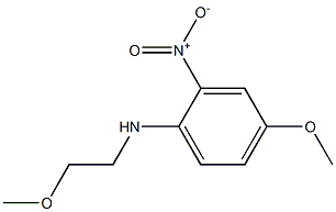 4-methoxy-N-(2-methoxyethyl)-2-nitroaniline Struktur