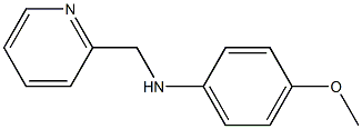 4-methoxy-N-(pyridin-2-ylmethyl)aniline Struktur