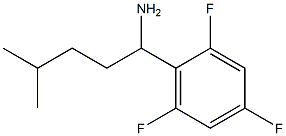 4-methyl-1-(2,4,6-trifluorophenyl)pentan-1-amine Struktur