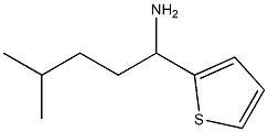 4-methyl-1-(thiophen-2-yl)pentan-1-amine Struktur