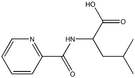 4-methyl-2-[(pyridin-2-ylcarbonyl)amino]pentanoic acid Struktur