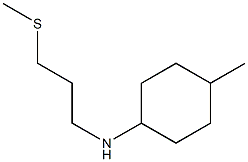 4-methyl-N-[3-(methylsulfanyl)propyl]cyclohexan-1-amine Struktur