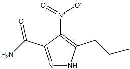 4-nitro-5-propyl-1H-pyrazole-3-carboxamide Struktur