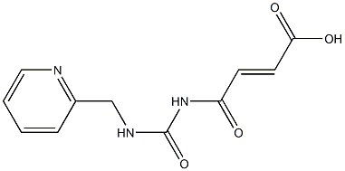 4-oxo-4-{[(pyridin-2-ylmethyl)carbamoyl]amino}but-2-enoic acid Struktur